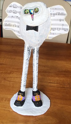 paper mache owl #1